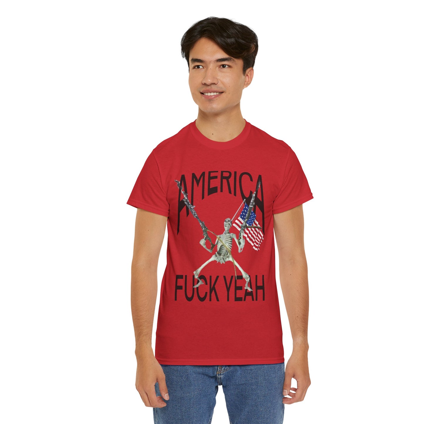 “America, F*ck Yeah” Skeleton Tee