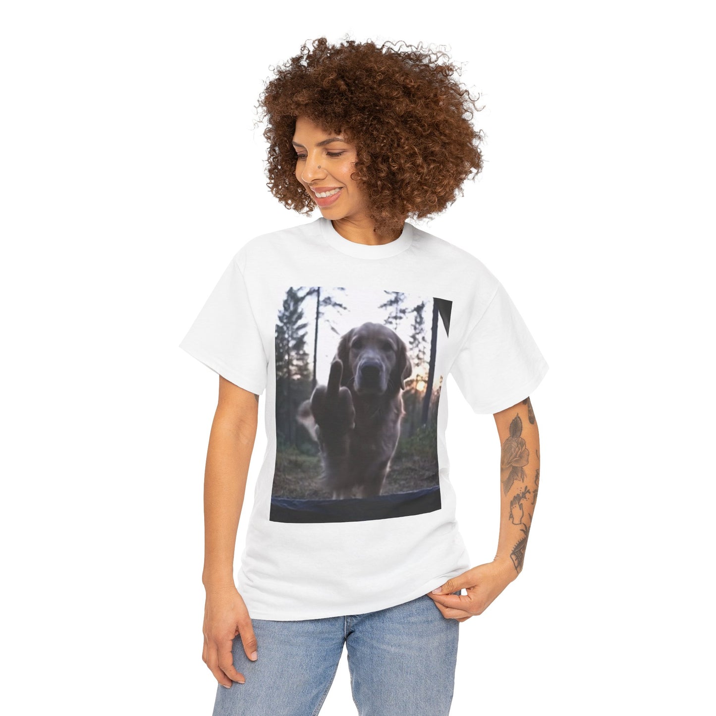 Middle Finger Dog Tee