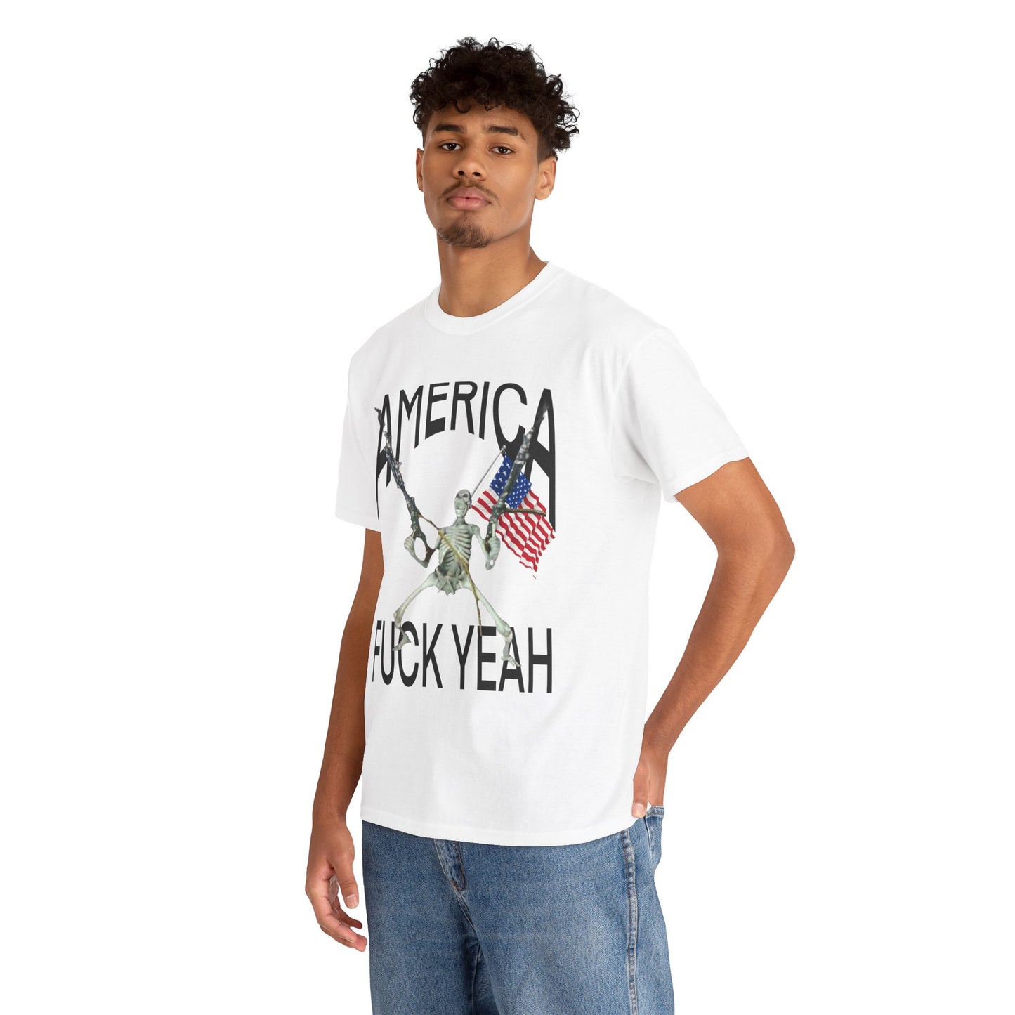 “America, F*ck Yeah” Skeleton Tee