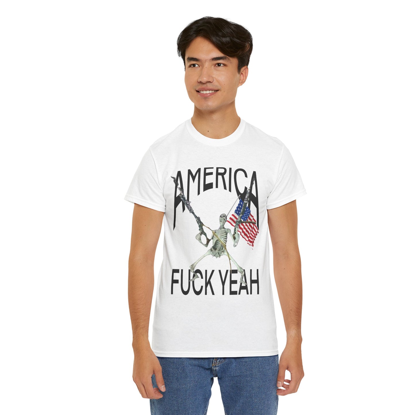 “America, F*ck Yeah” Skeleton Tee