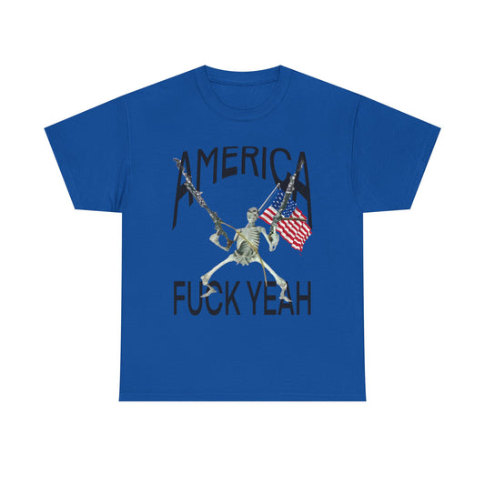 “America, F*ck Yeah” Skeleton Tee