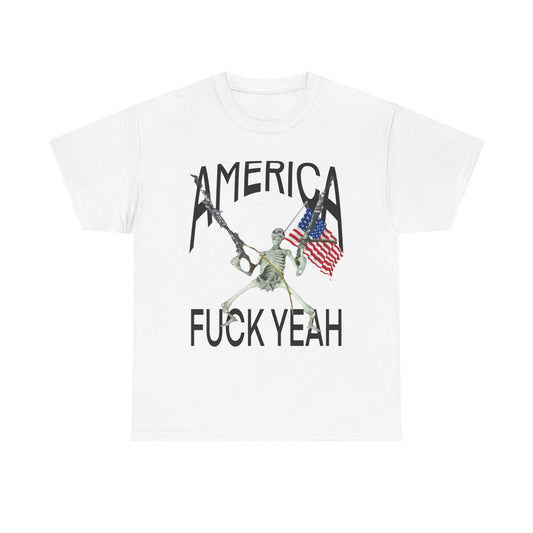 “America, F*ck Yeah” Skeleton Tee